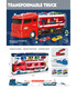 TRANSFORMING TRUCK WITH 4 CARS AND RAMP 115 CM - Trucks and cargo