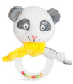 PLUSH RATTLE RING PANDA 16 CM