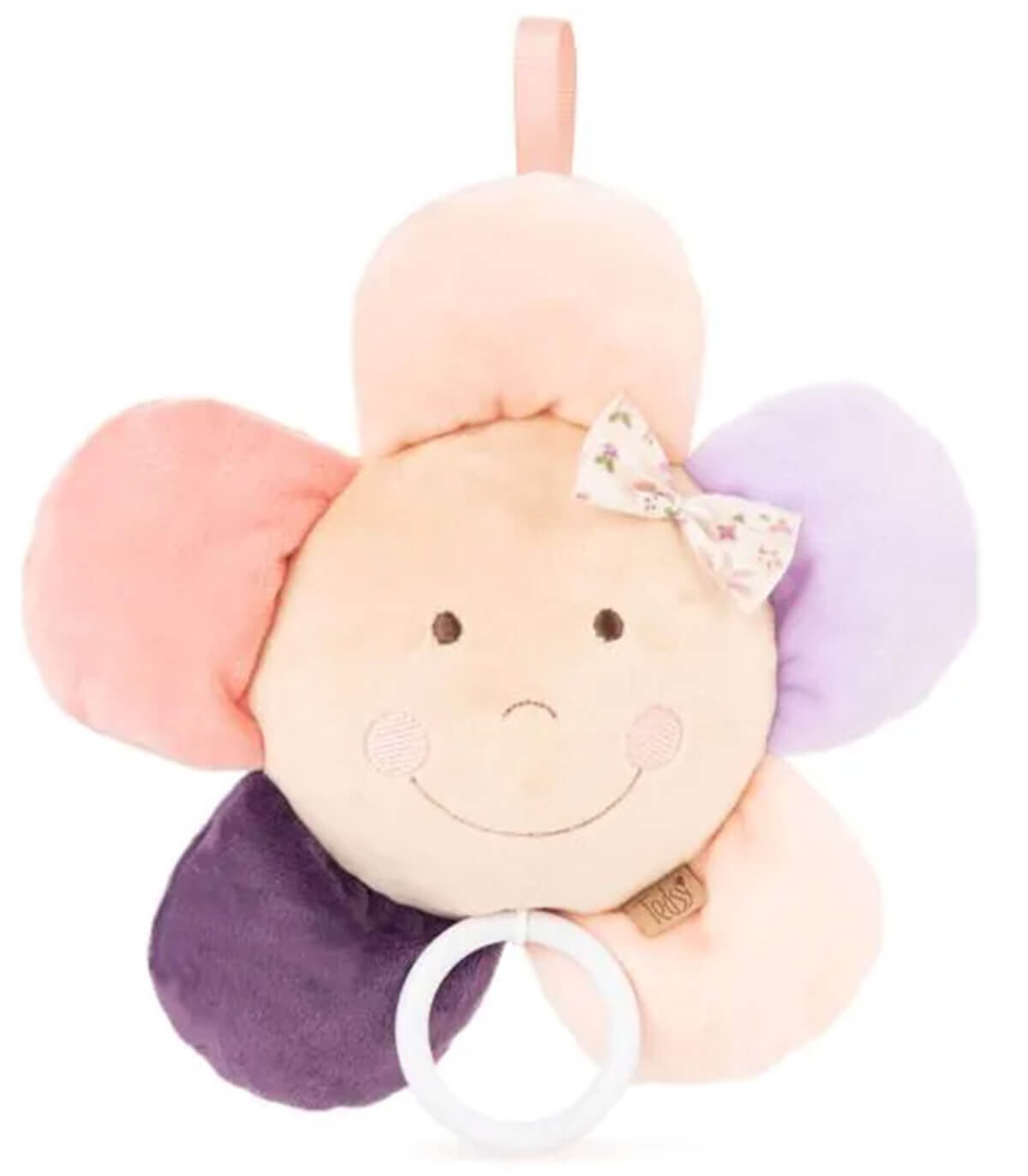 ZORNAITOARE BEBE FLOARE DE PLUS CULORI ALEATORII 26 CM - PLUȘ PENTRU BEBELUȘI