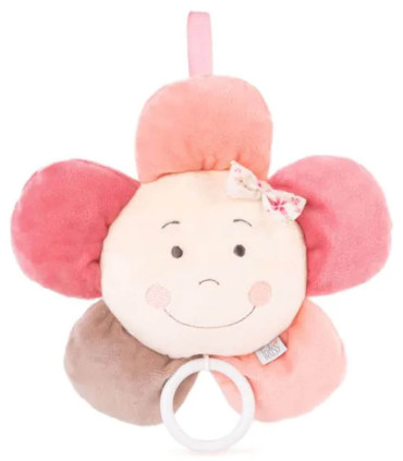 ZORNAITOARE BEBE FLOARE DE PLUS CULORI ALEATORII 26 CM - PLUȘ PENTRU BEBELUȘI