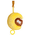 PLUSH LANTERN MOON RABBIT WITH OWL 19 CM
