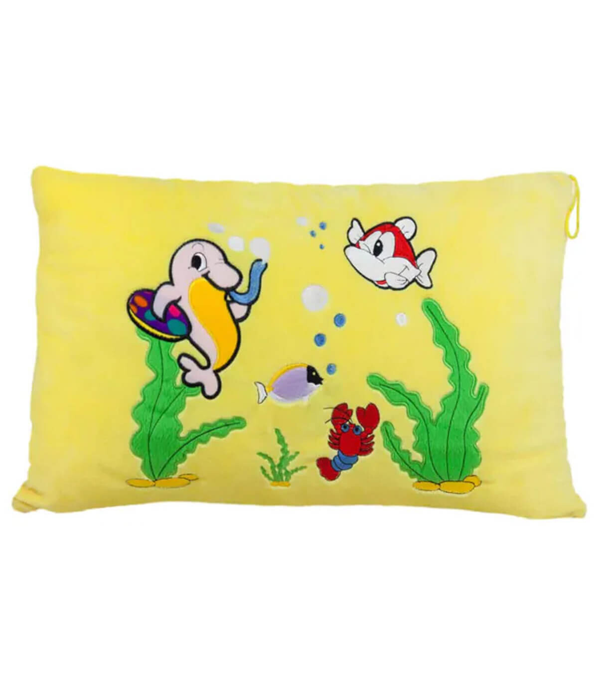 PERNA DIN PLUS CU PEISAJ MARIN MARE 4 CULORI 45/30 CM - PLUȘ PENTRU BEBELUȘI