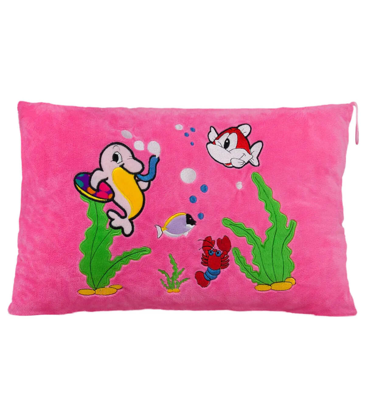 PERNA DIN PLUS CU PEISAJ MARIN MARE 4 CULORI 45/30 CM - PLUȘ PENTRU BEBELUȘI