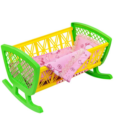 PAT CU SET DE DORMIT PAPUSI 47 CM 2 CULORI - CĂRUCIOARE ȘI PATURI PENTRU PĂPUȘI