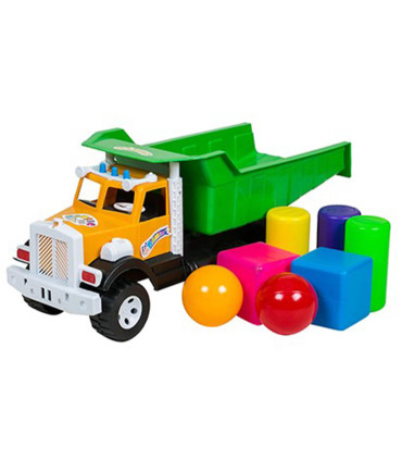 DUMPER 52 CM WITH CUBES AND BALLS - Agricultural, construction machinery and military equipments