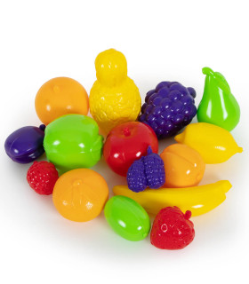 SET FRUCTE DIN PLASTIC 15 PIESE - BUCĂTĂRIE, SERVICII ȘI MÂNCARE