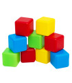 CUBURI DE PLASTIC COLORATE 9 PIESE