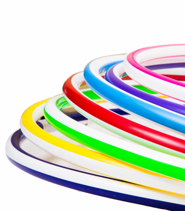 HUGE RAYE HOOP SET 4 COLORS 68 CM - RODS, ROPES AND HOOPS