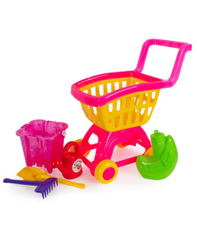 SHOPPING CART WITH SAND KIT 3 COLORS - KITCHENS, SERVICES AND FOOD
