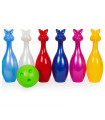 SET BOWLING POPICE FORMA IEPURAS CU BILA 6 PIESE