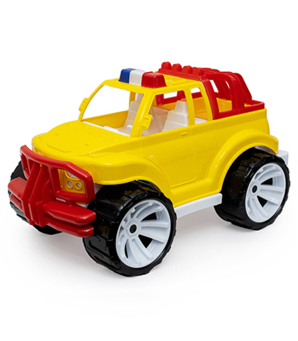MASINUTA JEEP DE POLITIE CAROSERIE COLORATA 5 CULORI 40 CM - Mașini de poliție, autospeciale de pompieri și ambulanțe