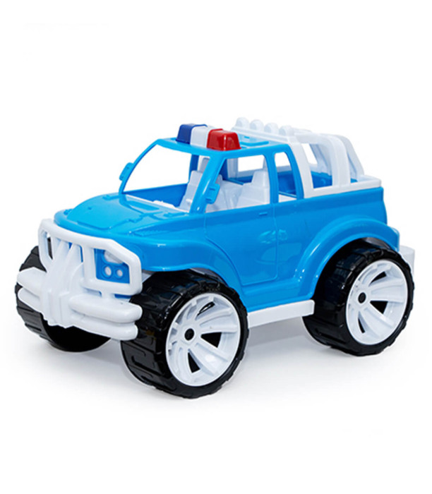 MASINUTA JEEP DE POLITIE CAROSERIE COLORATA 5 CULORI 40 CM - Mașini de poliție, autospeciale de pompieri și ambulanțe
