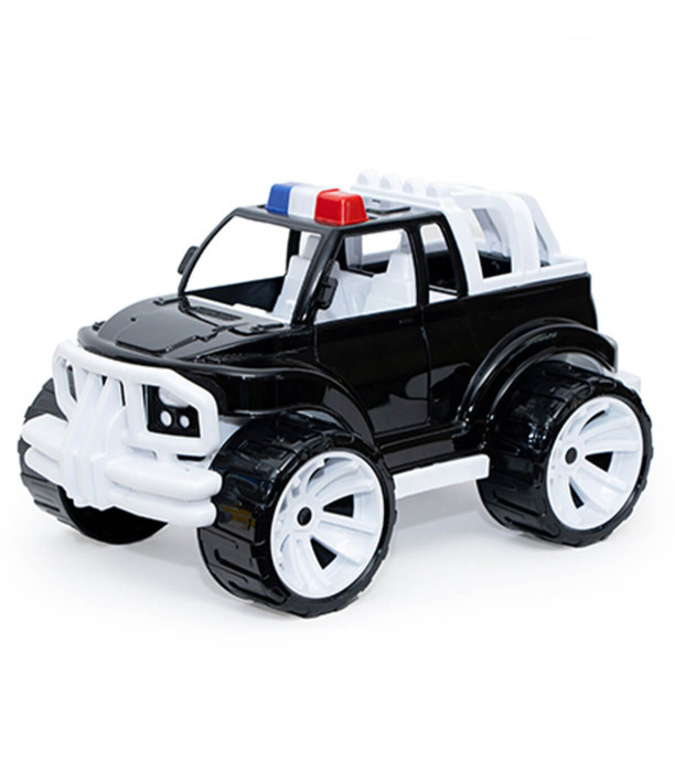 JEEP MASINUTA POLITIE CAROSERIE NEGRA 4 CULORI 40 CM - Mașini de poliție, autospeciale de pompieri și ambulanțe