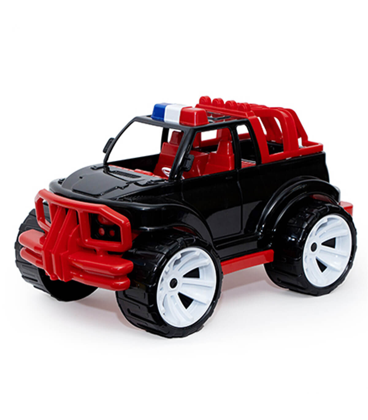 JEEP MASINUTA POLITIE CAROSERIE NEGRA 4 CULORI 40 CM - Mașini de poliție, autospeciale de pompieri și ambulanțe