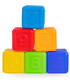 CUBURI COLORATE DIN PLASTIC CU NUMERE 6 PIESE - PUZZLE ȘI CUBURI