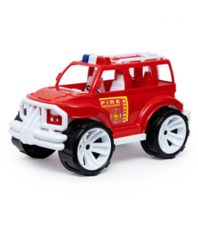 JEEP PENTRU COPII POMPIER 32 CM - Mașini de poliție, autospeciale de pompieri și ambulanțe
