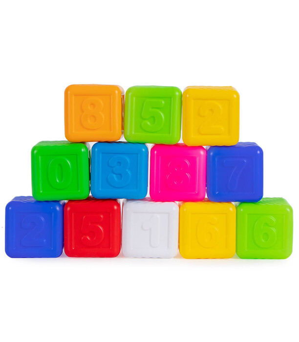 PLASTIC CUBES MATHEMATICS 12 PIECES - PUZZLES AND CUBES