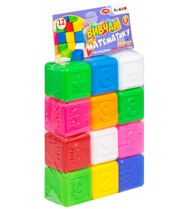 PLASTIC CUBES MATHEMATICS 12 PIECES - PUZZLES AND CUBES
