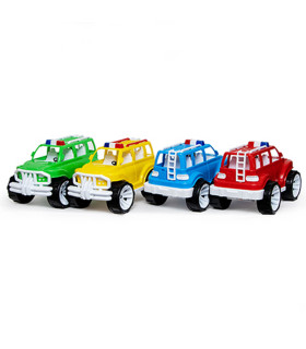 POLICE JEEP CAR 4 COLORS 32 CM - Police cars, fire trucks and ambulances