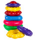 BABY PYRAMID WITH 6 RINGS 19 CM - BUILDING BLOCKS, SORTERS AND RINGS