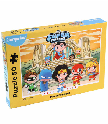 JOC PUZZLE DC SUPER FRIENDS 50 PIESE - PUZZLE ȘI CUBURI