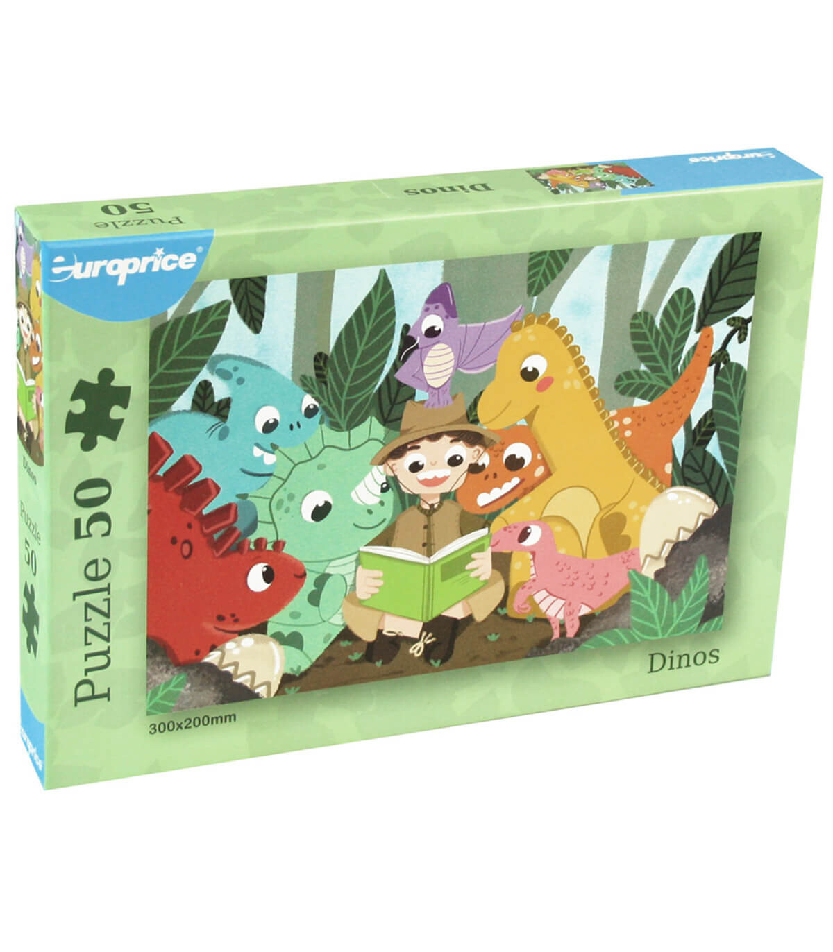 PUZZLE DINOZAURI 50 PIESE - PUZZLE ȘI CUBURI