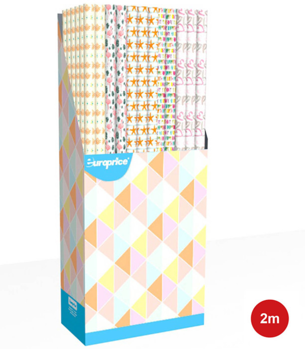 AMBALAJ CADOURI HARTIE MELODY 70 X 200 5 TIPURI - PUNGI CADOU ȘI BATERII