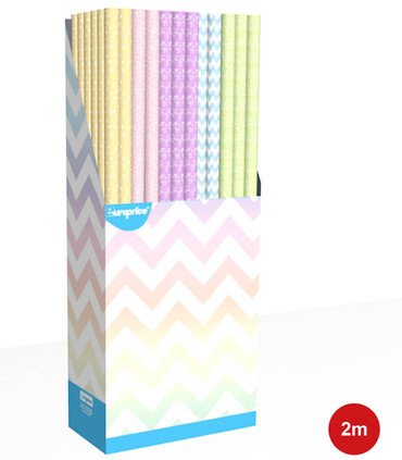 PACKAGING PAPER PASTEL 70 X 200 - PACKAGING AND BATTERIES