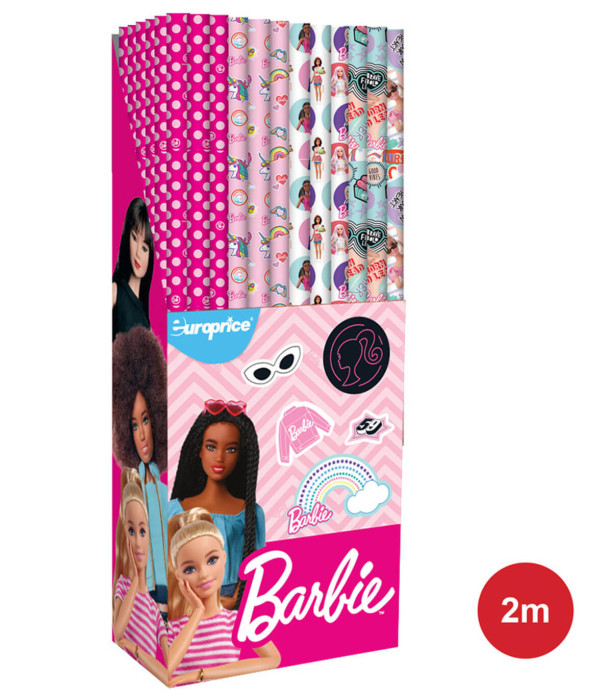 PACKING PAPER BARBIE 70 X 200 4 VARIETIES - PACKAGING AND BATTERIES