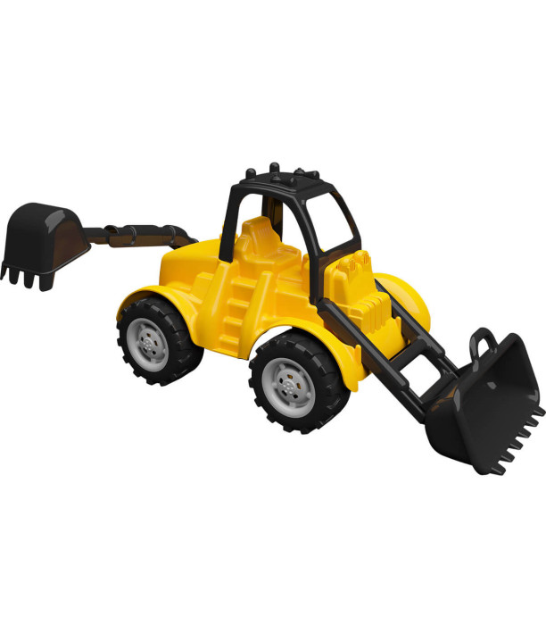 LARGE YELLOW FADROMA WITH EXCAVATOR 40 CM - Agricultural, construction machinery and military equipments