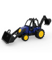 GREEN TRACTOR WITH FRONT LOADER AND EXCAVATOR 36 CM