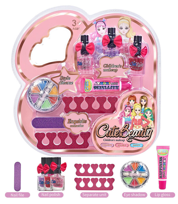 SET DE MANICHIURA CU MACHIAJE SI FARDURI - MACHIAJ ȘI ACCESORII PENTRU PĂPUȘI