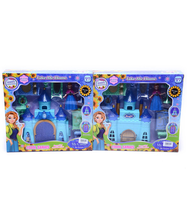 REGATUL DE GHEATA FROZEN CASTEL CU PRINTESA - CASE PENTRU PĂPUȘI ȘI SETURI