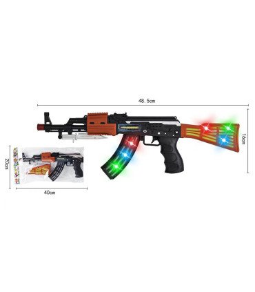 ARMA DE JUCARIE AK47 KALASHNIKOV CU BATERII - MITRALIERE ȘI PUȘTI