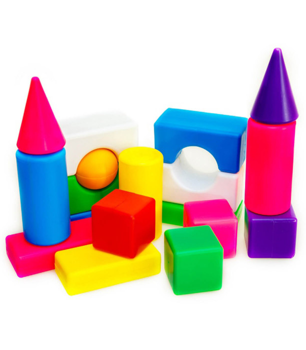 MEDIUM CONSTRUCTOR WITH LARGE ELEMENTS AND BALL 18 PIECES - BUILDING BLOCKS