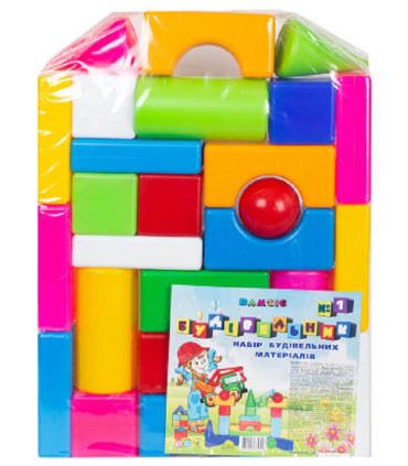 CONSTRUCTOR WITH LARGE ELEMENTS AND BALLS 27 PARTS - BUILDING BLOCKS
