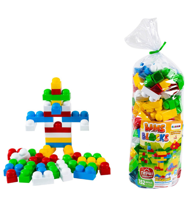 CONSTRUCTOR BAMS BLOCURI 152 PIESE - CUBURI DE CONSTRUIT