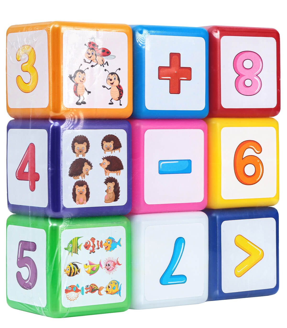 CUBURI MARI MATEMATICĂ 9 NR. PE REȚEA - PUZZLE ȘI CUBURI
