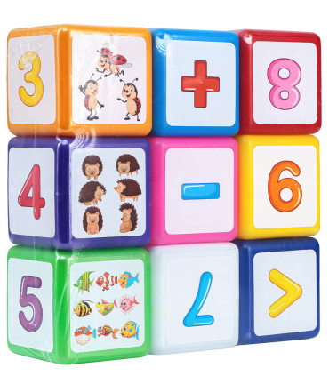 CUBURI MARI MATEMATICĂ 9 NR. PE REȚEA - PUZZLE ȘI CUBURI