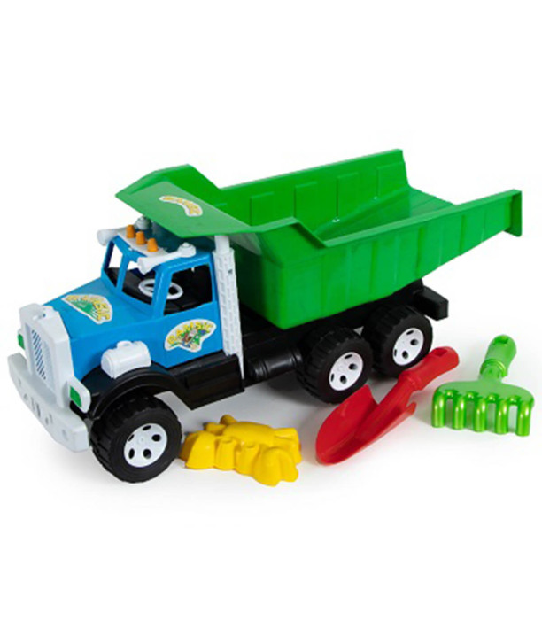 DUMPER WITH SHOVEL, OAK AND SAND FIGURES - Agricultural, construction machinery and military equipments