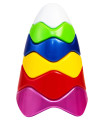 PIRAMIDA BEBE VALURI COLORATE 20 CM