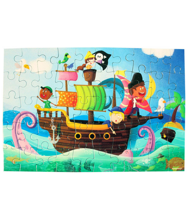 PUZZLE NAVA PIRATI 50 PIESE - PUZZLE ȘI CUBURI