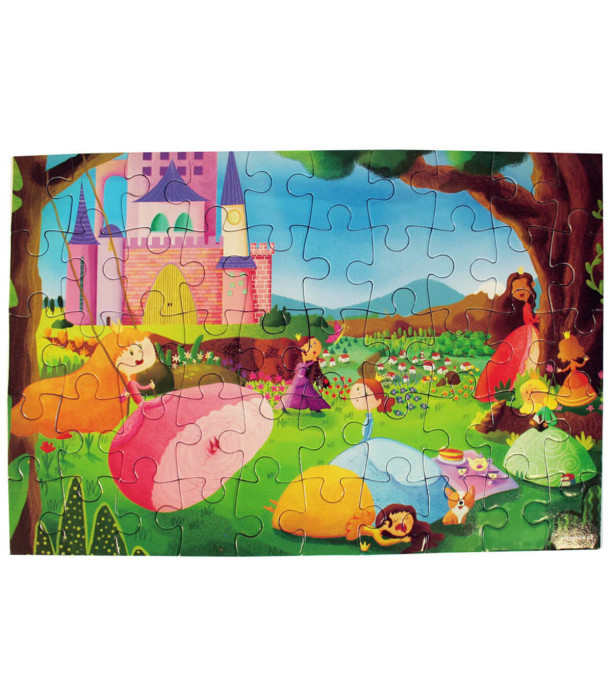 PUZZLE PRINTESE 50 DE PIESE - PUZZLE ȘI CUBURI