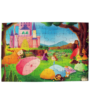 PUZZLE PRINTESE 50 DE PIESE - PUZZLE ȘI CUBURI