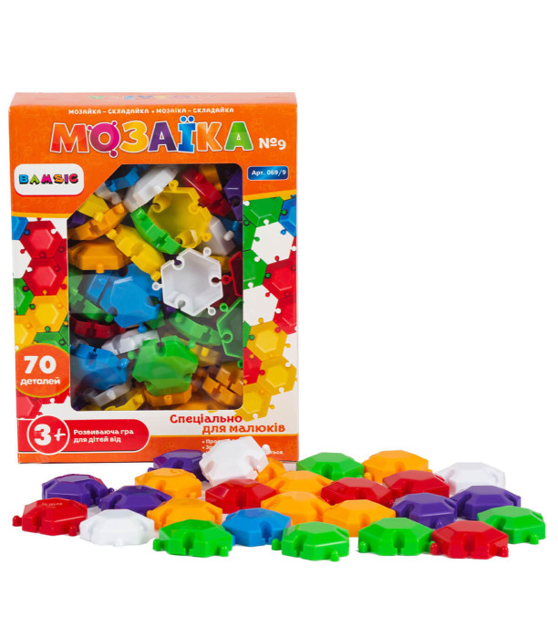 MOZAIC TIP PUZZLE 70 DE PIESE - PUZZLE ȘI CUBURI