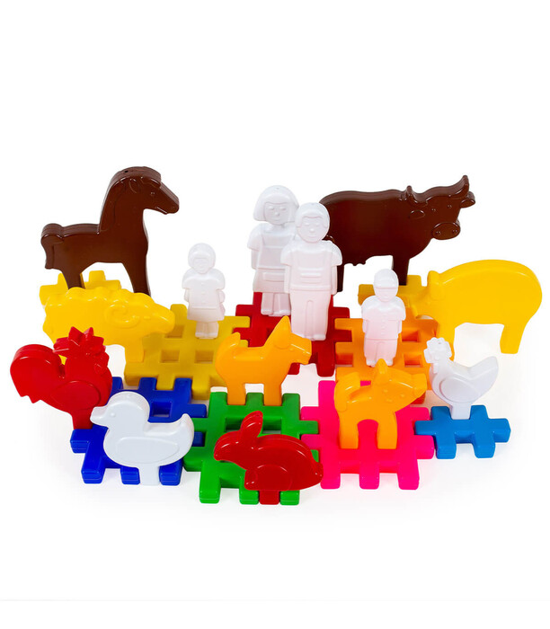 CONSTRUCTOR FERMA 22 PIESE - CUBURI DE CONSTRUIT
