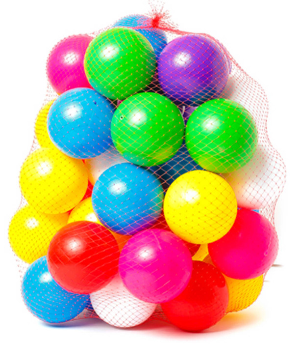 MINGIUTE COLORATE DIN PLASTIC 40 PIESE 8 CM - MINGI