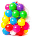 MINGIUTE COLORATE DIN PLASTIC 40 PIESE 8 CM
