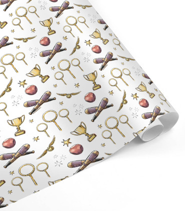 HARRY POTTER WRAPPING PAPER 70 X 200 4 VARIETIES - PACKAGING AND BATTERIES