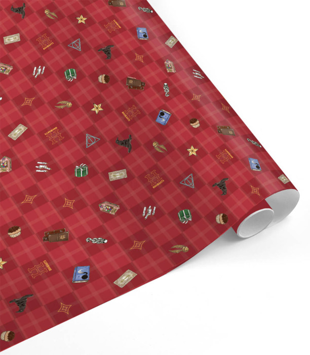 HARTIE DE AMBALAT CADOURI HARRY POTTER 70 X 200 4 VARIETIES - PUNGI CADOU ȘI BATERII